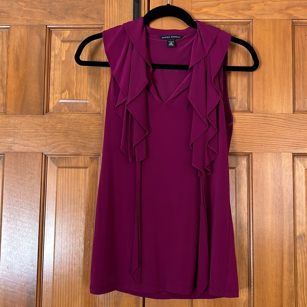 Banana Republic Ruffled Top Small S